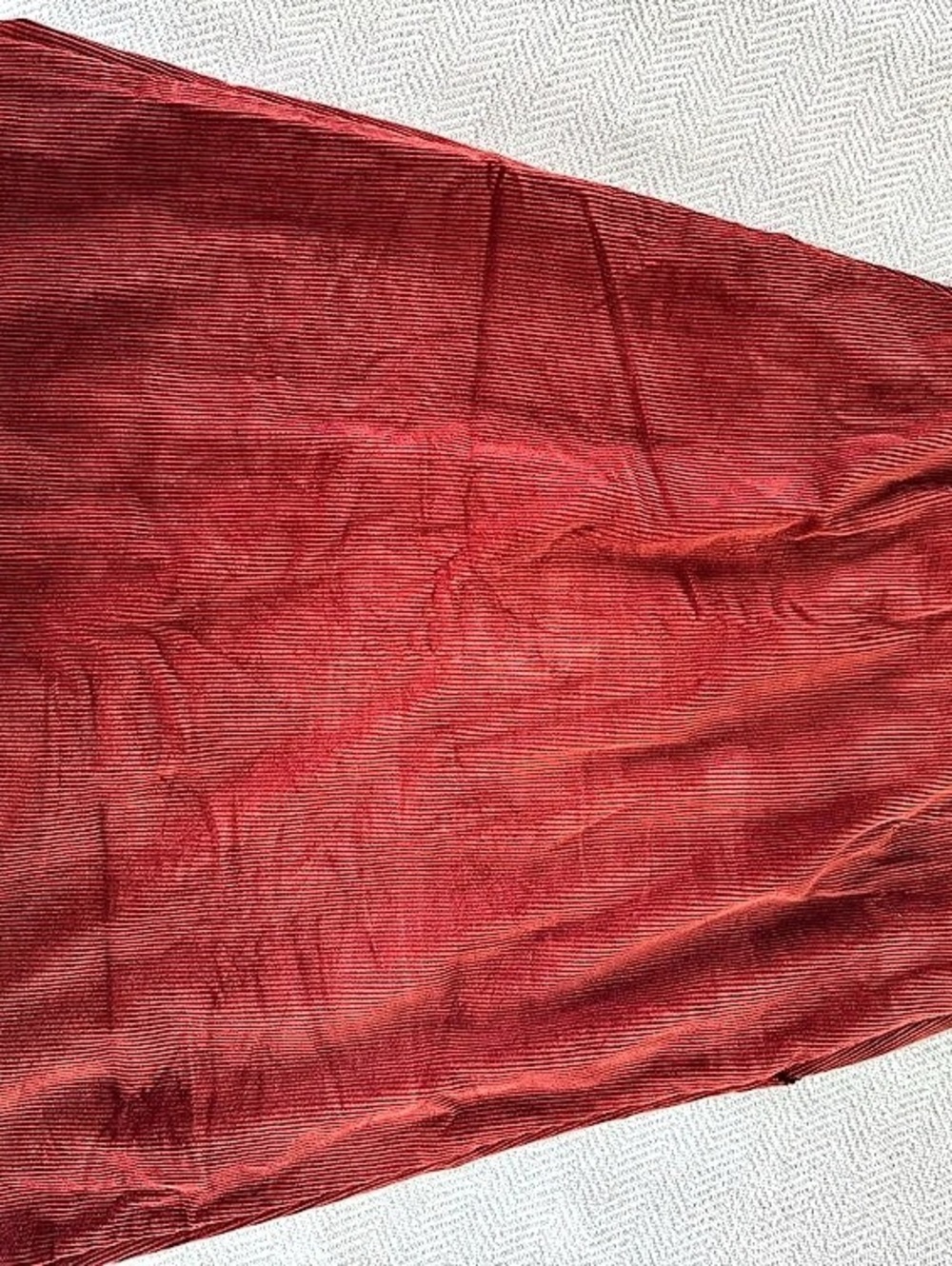 Sézane Clarine Skirt Corduroy Button-Front Midi Red Size 44/US 12 - Picture 4 of 6